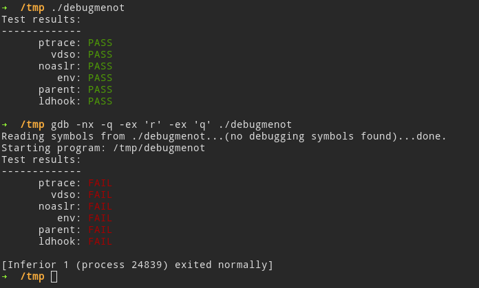 anti debugging tricks used by debugmenot