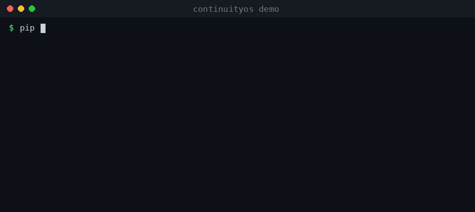 ContinuityOS demo: bi-temporal recall and governance gate