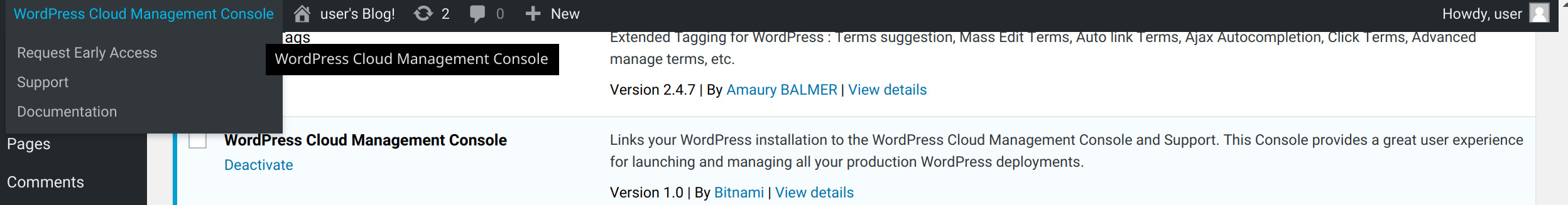 bitnami wordpress terraform plugins