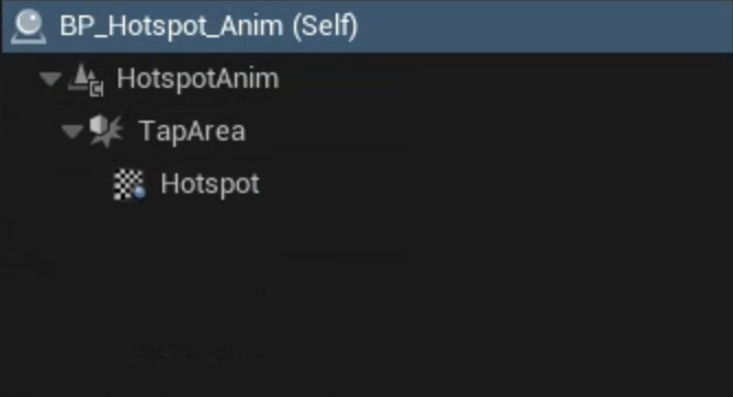 Animation hotspot blueprint