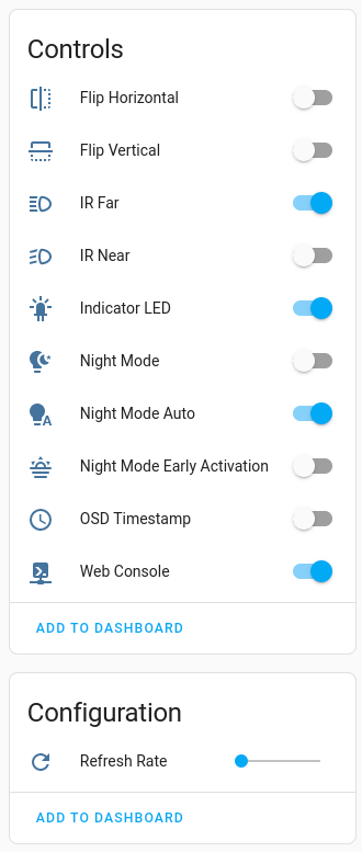 Home Assistant device Controls