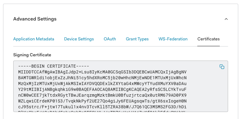 Auth0 证书