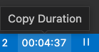 Copy Duration