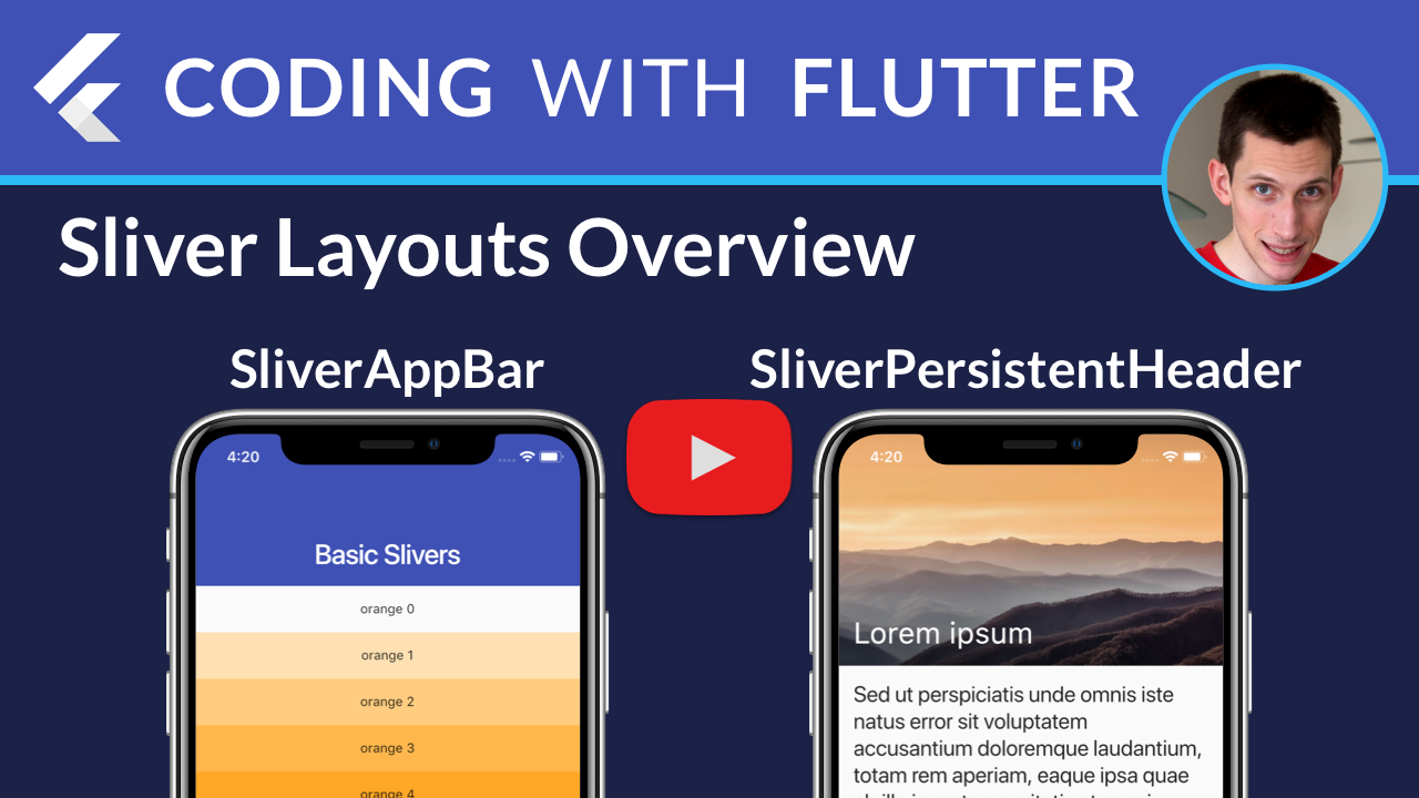 Flutter Slivers Overview: SliverAppBar, SliverPersistentHeader