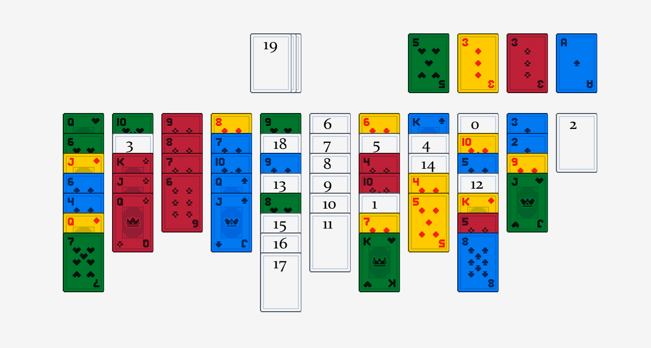 Fortune's Foundation solitaire example