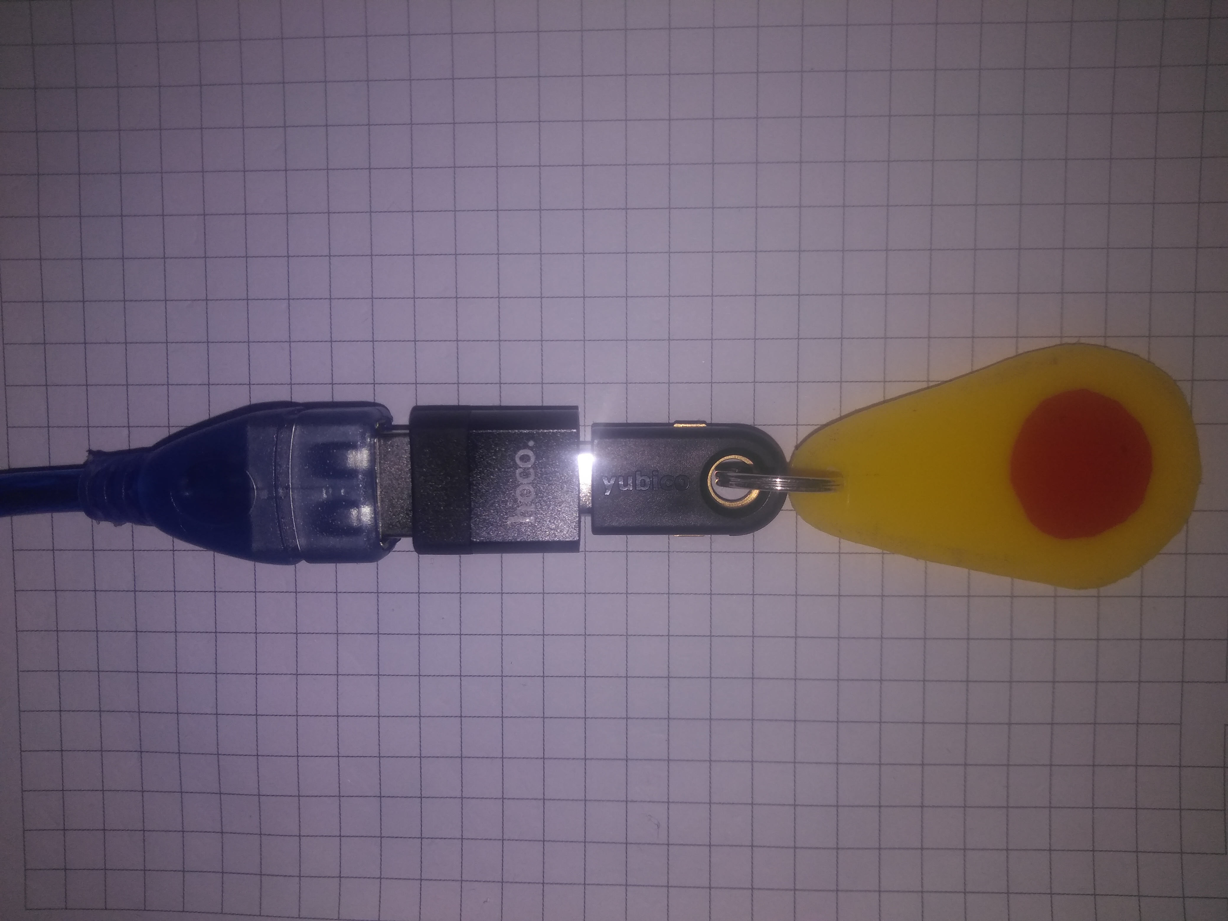 YubiKey 5C NFC hardware security key with firmware 5.4.3