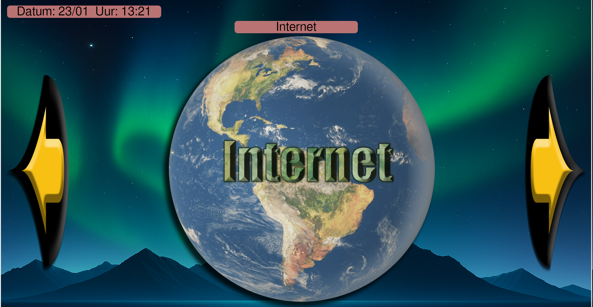 Voorbeeld van de ElderOS-interface