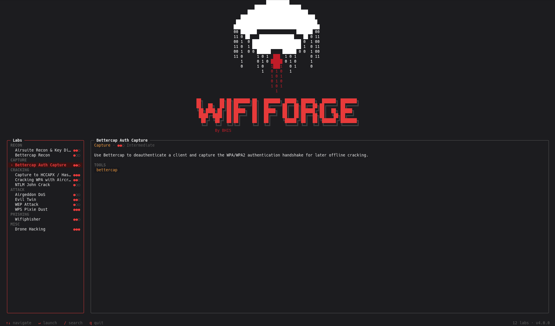 WifiForge running a lab