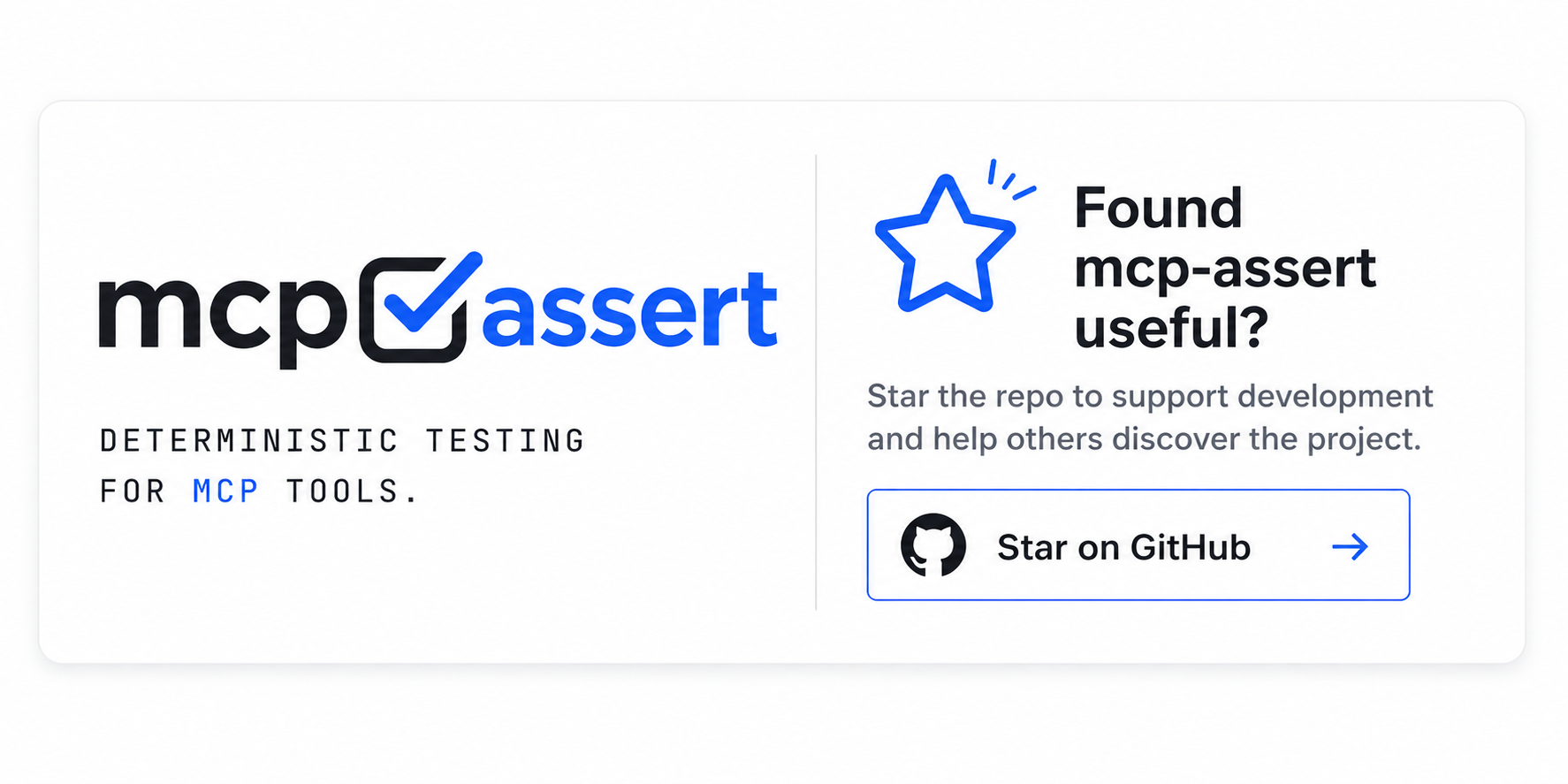 Star mcp-assert on GitHub