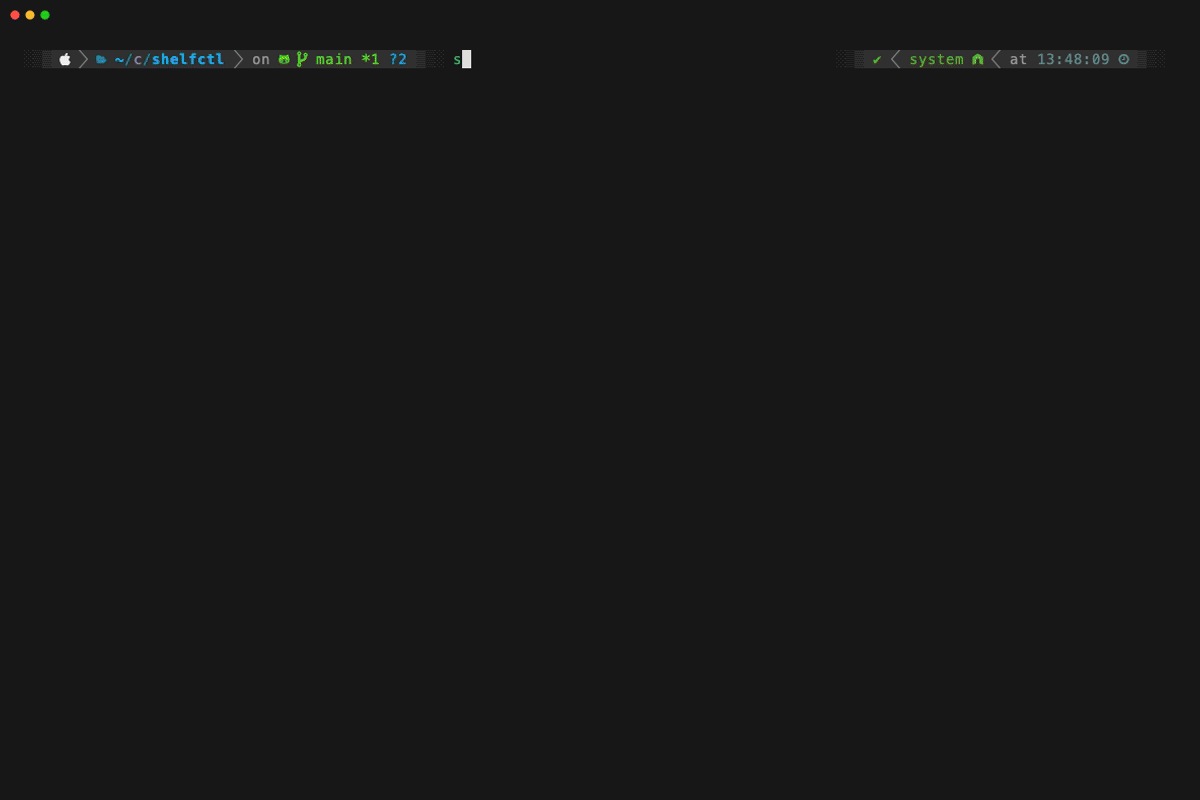 shelfctl TUI demo