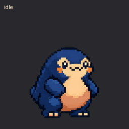 Codachi-inspired blue monster pet preview