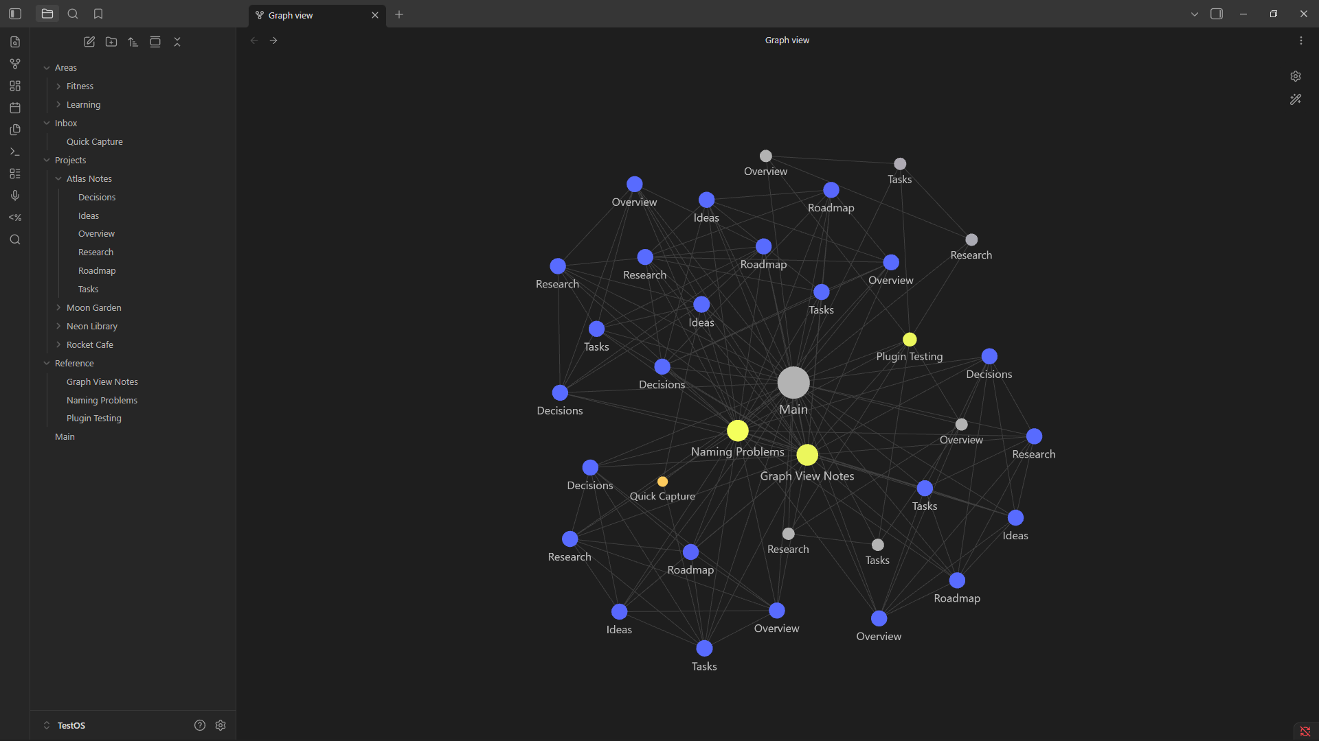 Graph View before Context Titles