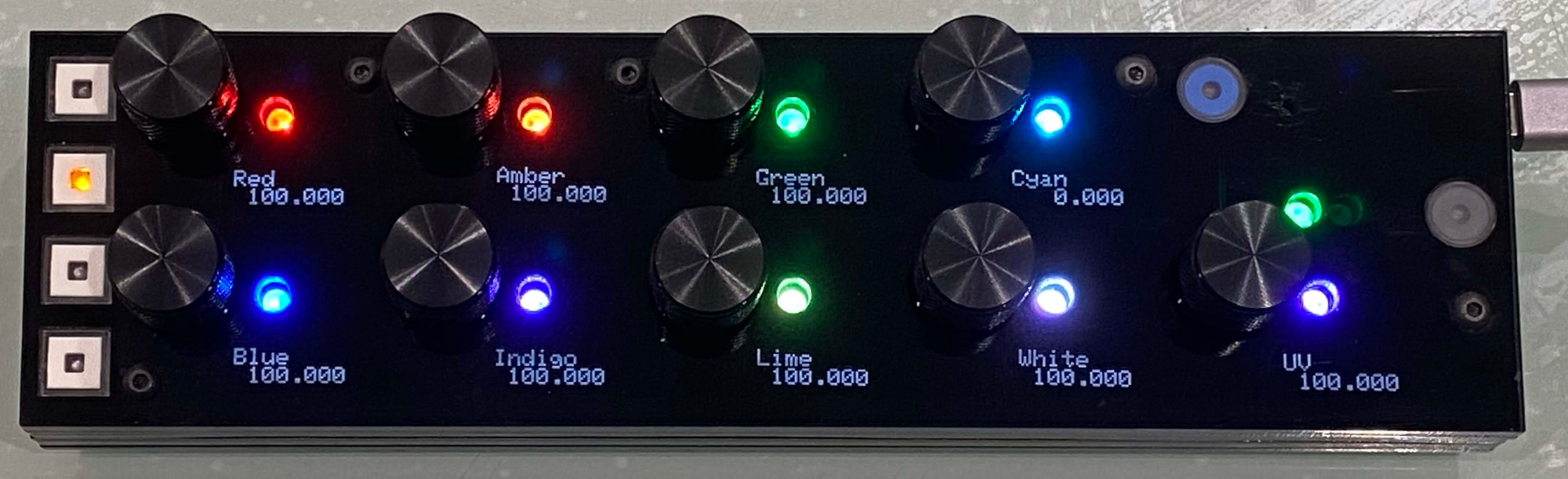 Second button, page two - RGB or x7