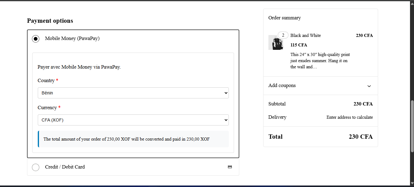 WooCommerce Block Checkout Page