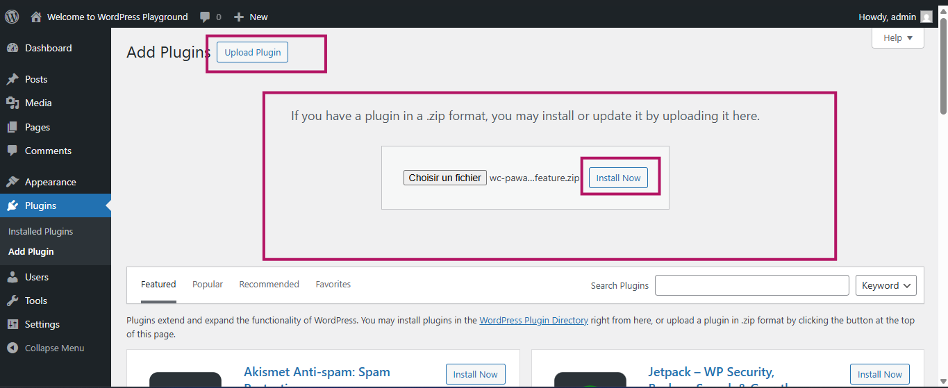 Add New Plugin