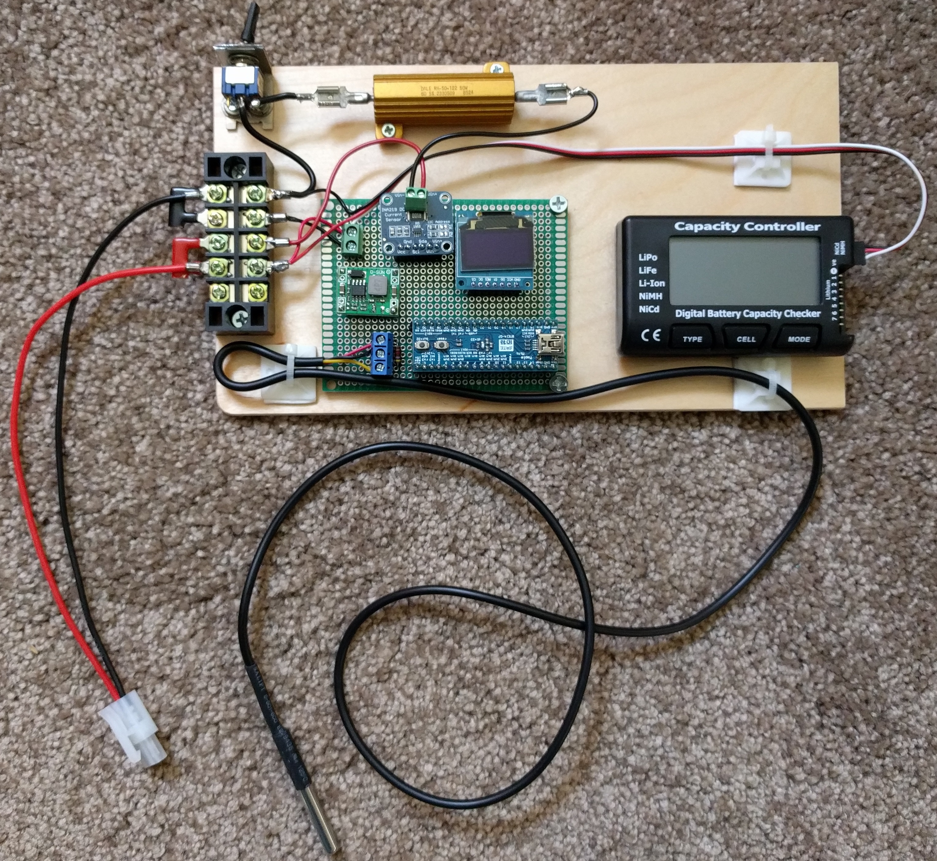 Picture of Assembled BATTERY VOLTS AND CURRENT TESTER STM32