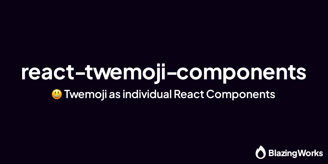 😃 Twemoji as individual React Components