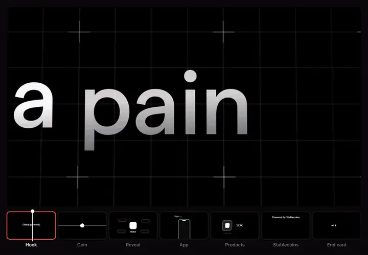 The Infinite ad playing on top, its black-and-white drafts underneath, in sync