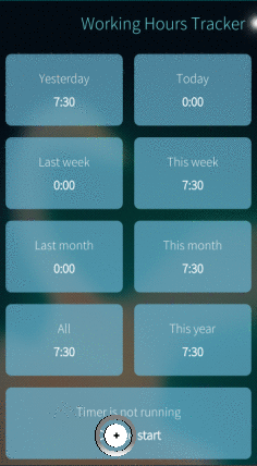 Working Hours Tracker GIF