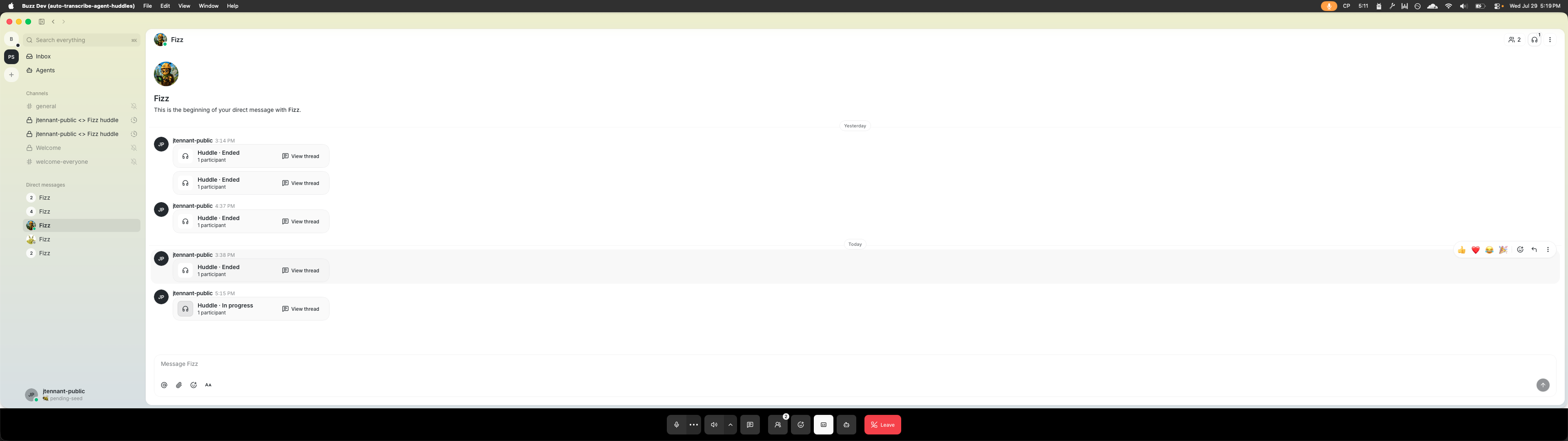 Active transcript control