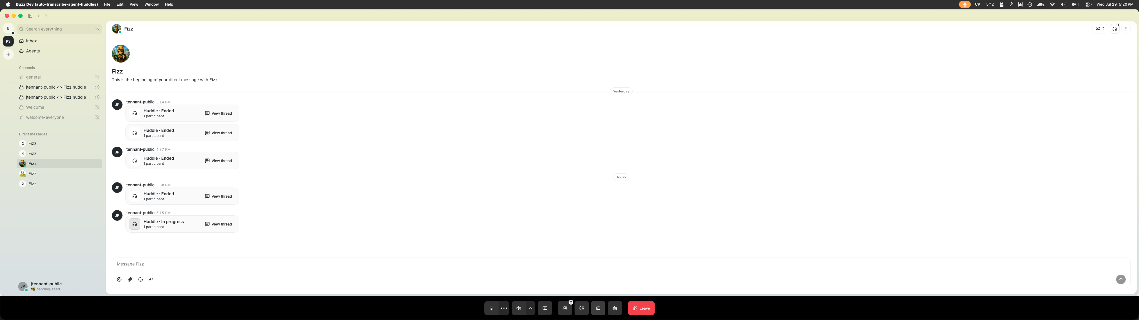 Inactive transcript control