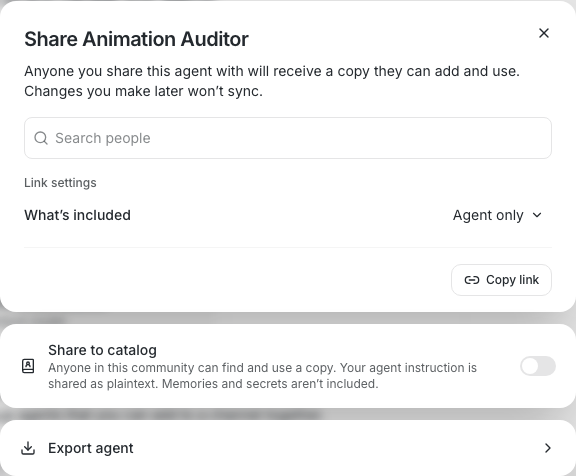 share-agent-with-memories