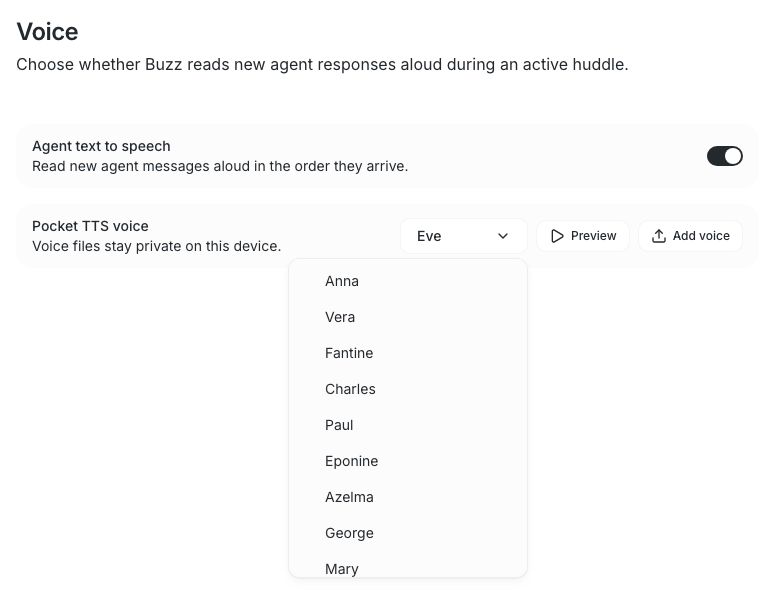 Pocket TTS voice import