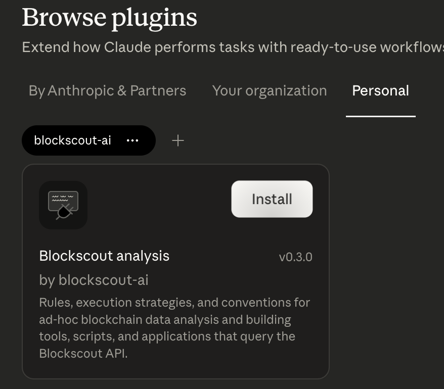 Install plugin