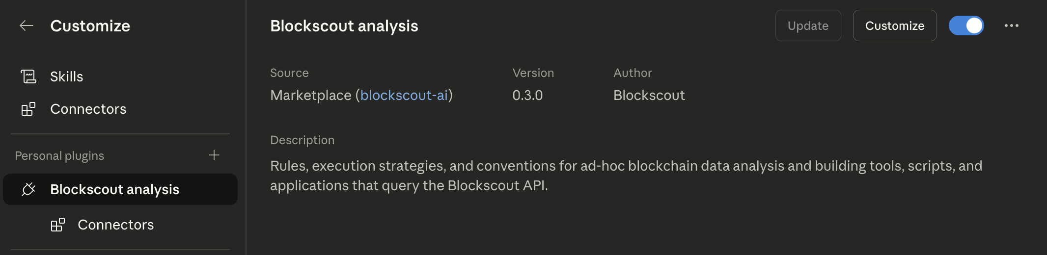 Plugin info