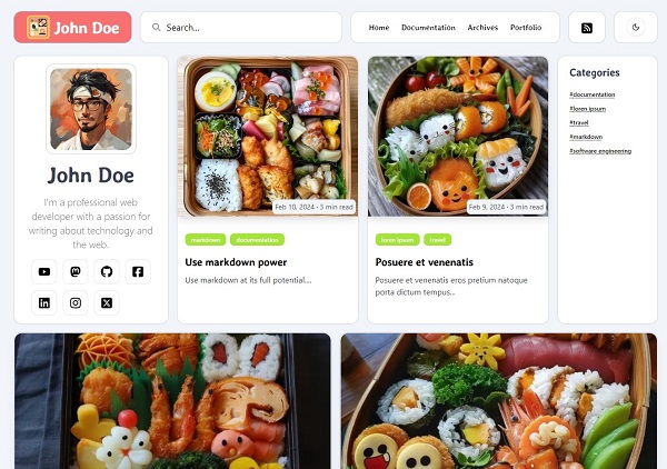 Bento theme