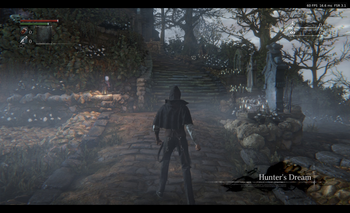 The Hunter's Dream at 60 FPS with FSR 3.1 on an Apple M3 Pro