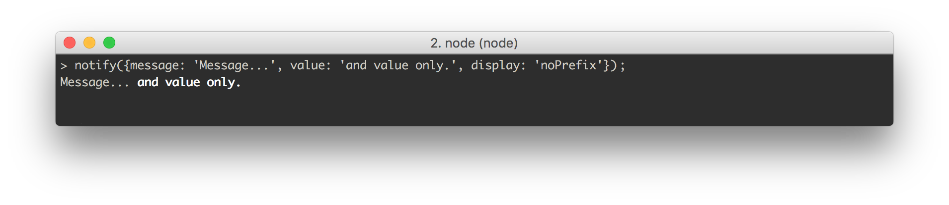 No prefix