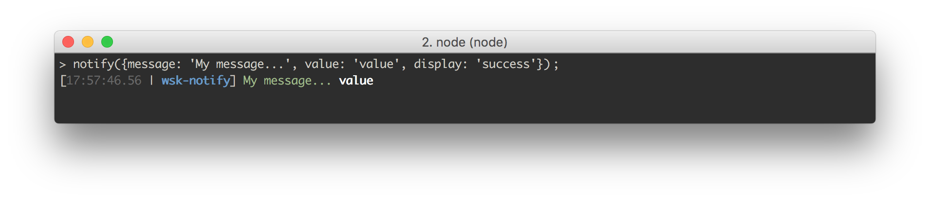 success display