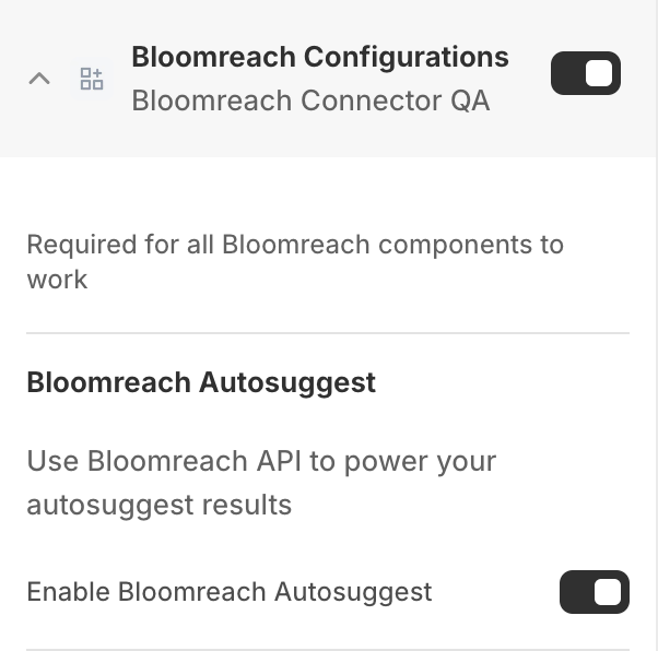 Autosuggest settings