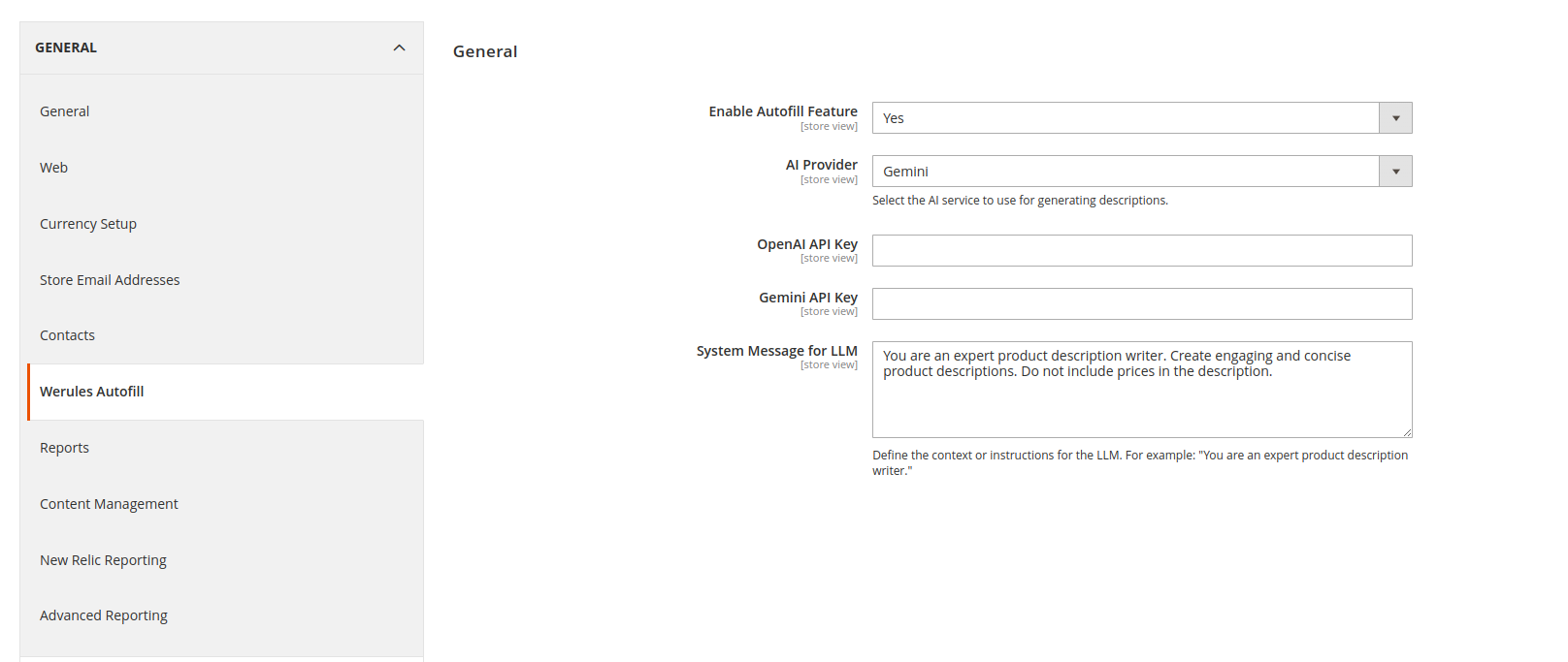 Admin Configuration