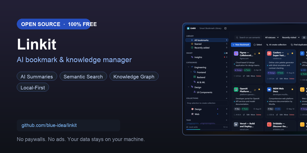 Linkit — AI bookmark and knowledge manager