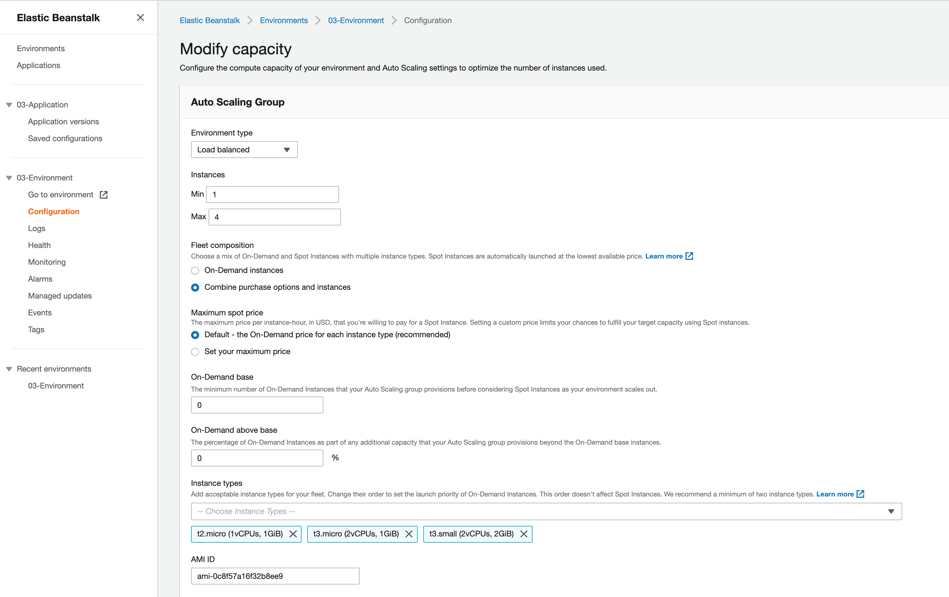 AWS ElasticBeanstalk Application