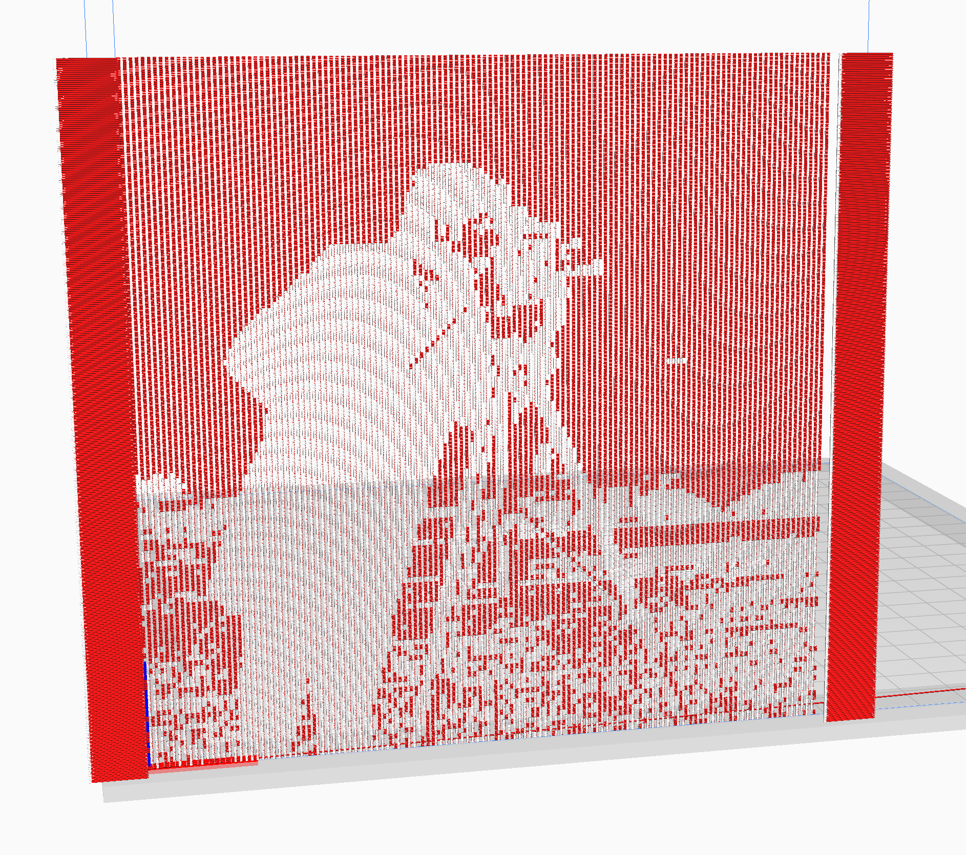 An image of a simulated 3D print of an image of a camera man.