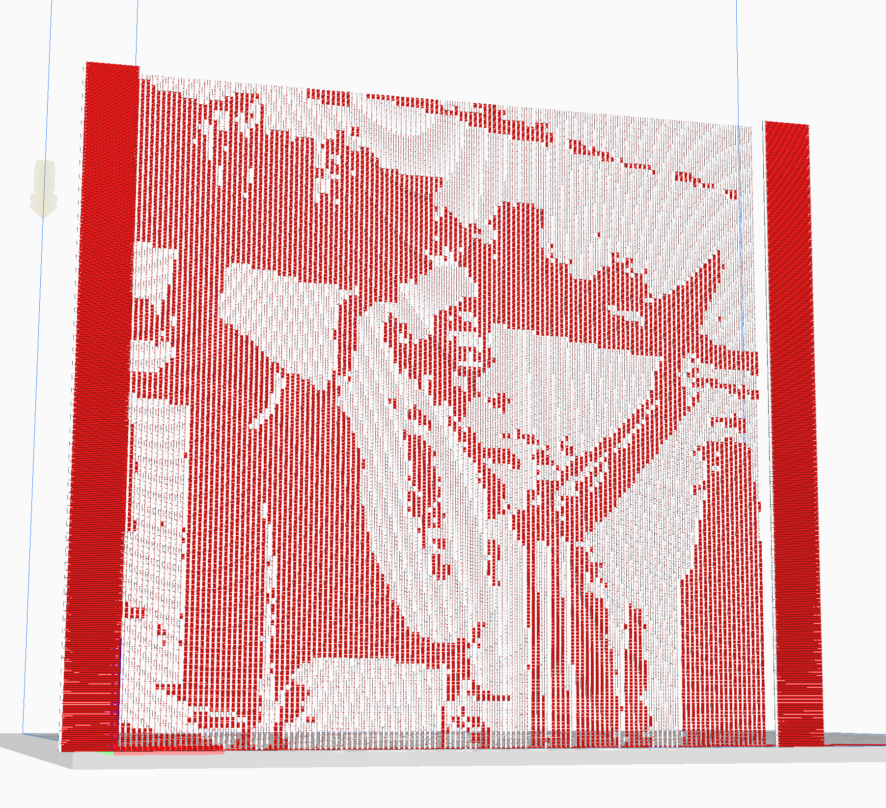 An image of a simulated 3D print with the previous Harvey Milk image translated into plastic.