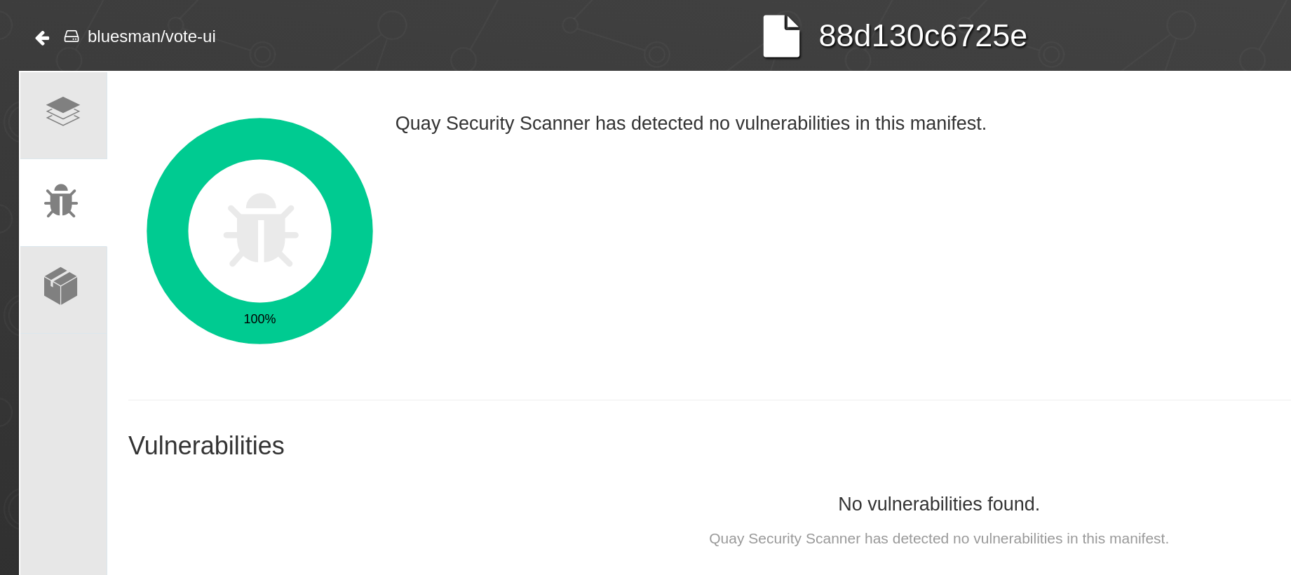 Vote UI Security scan