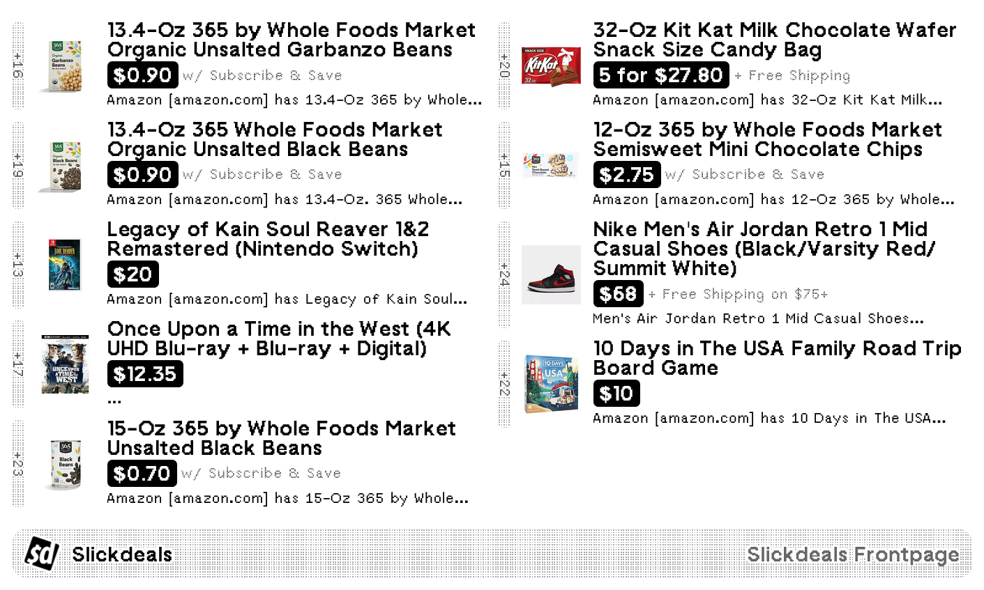 Slickdeals Frontpage Screenshot