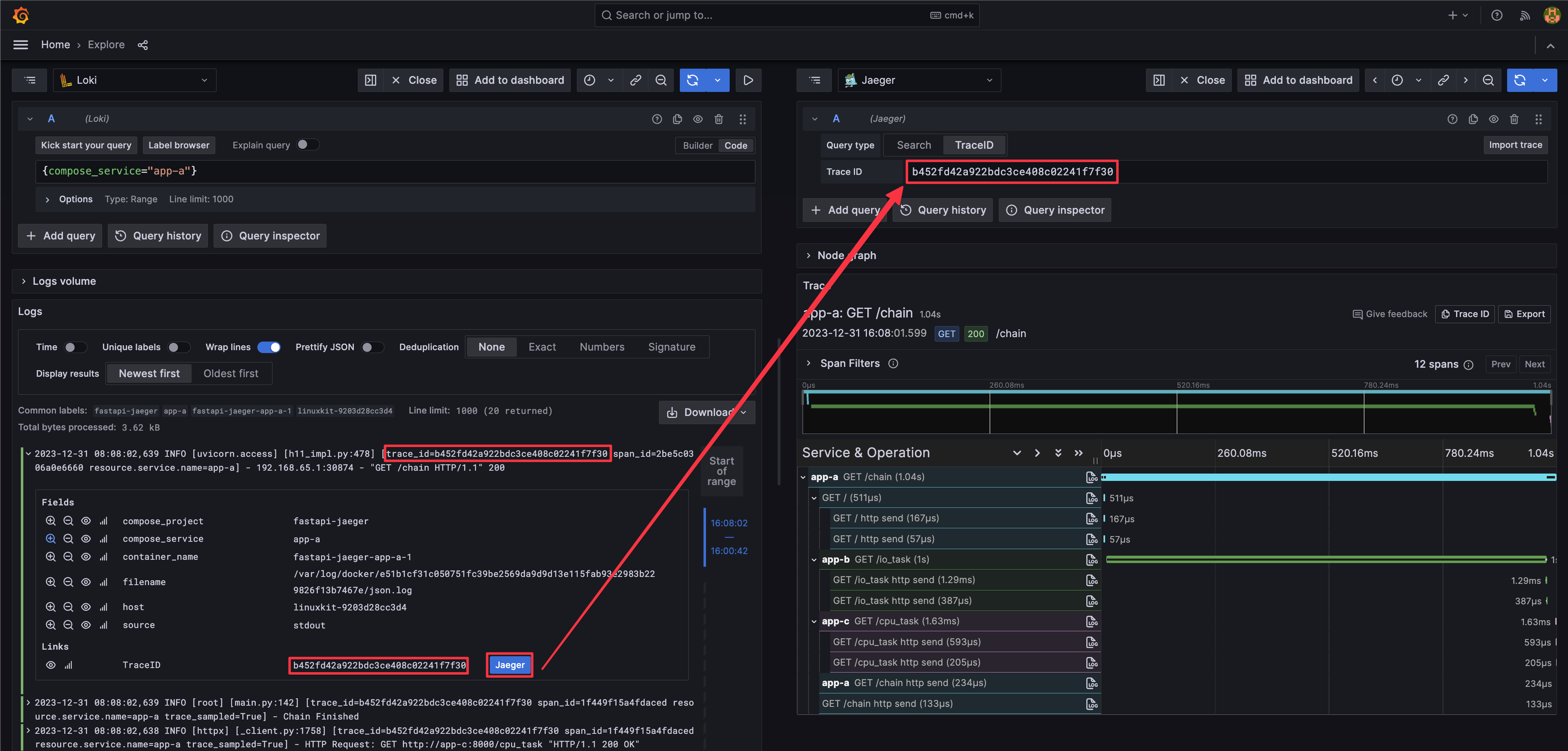 Logs to Traces