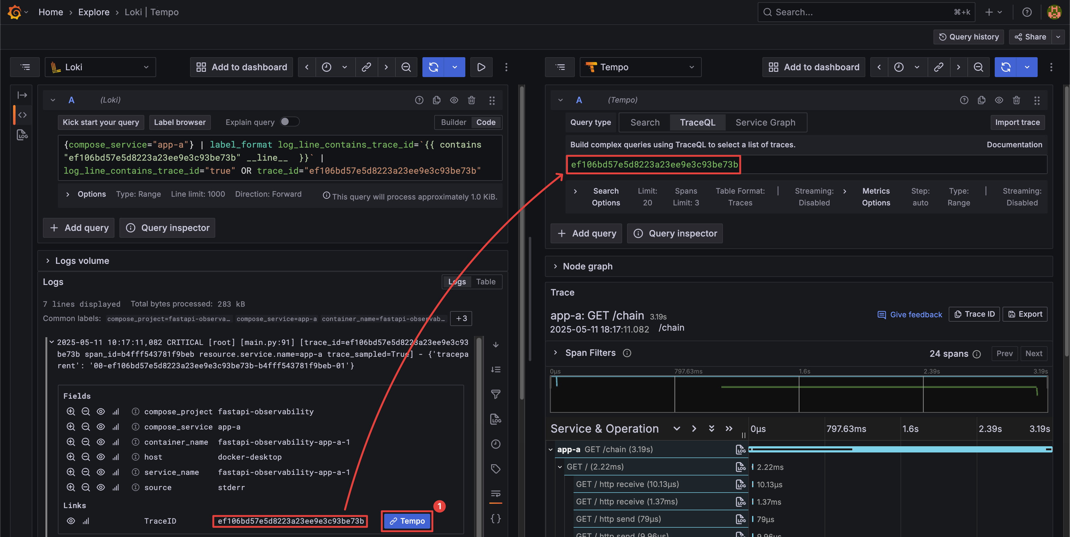Logs to Traces
