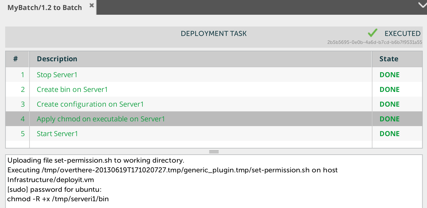 MyBatch/1.2 : initial deployment - task 