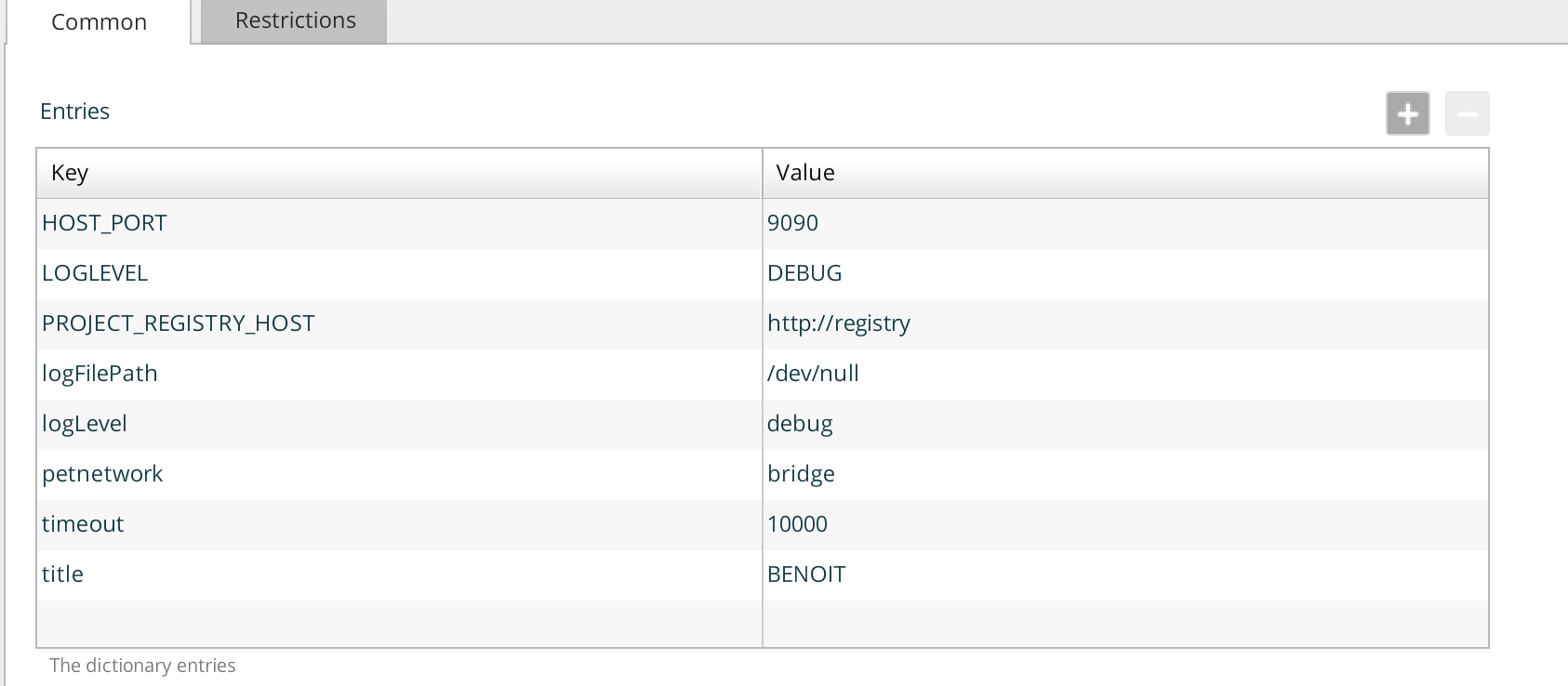 configure petdocker