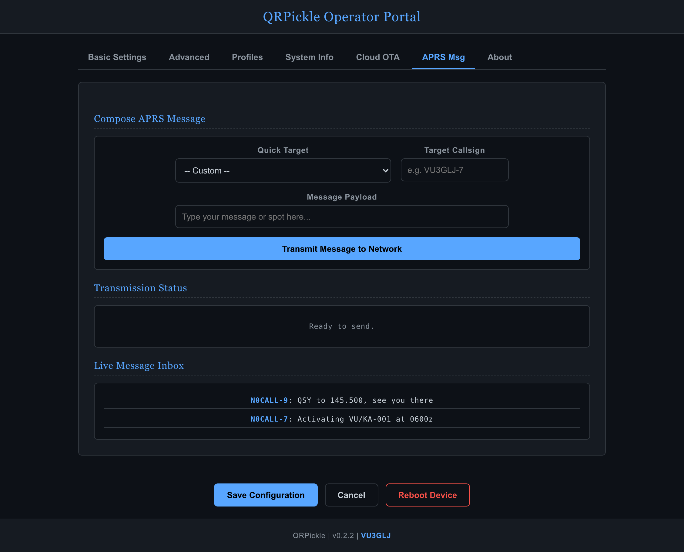 APRS Messaging