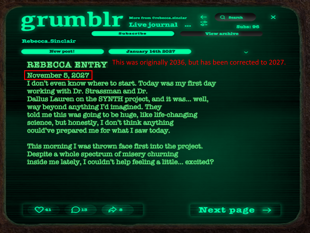 Corrected screenshot with annotation