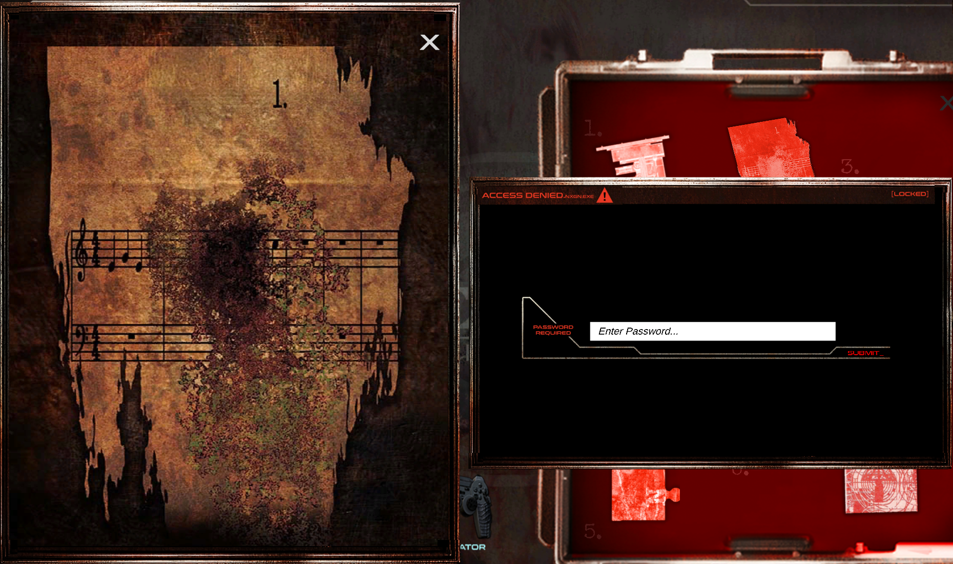 Screenshot of the piano notes puzzle