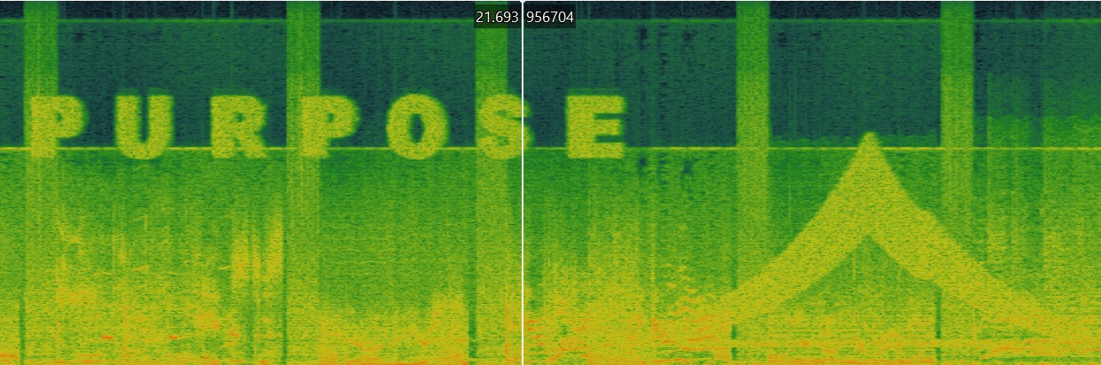 Spectrogram of purpose