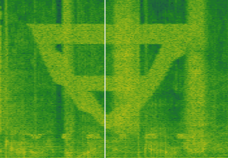 Spectrogram of the Vision symbol